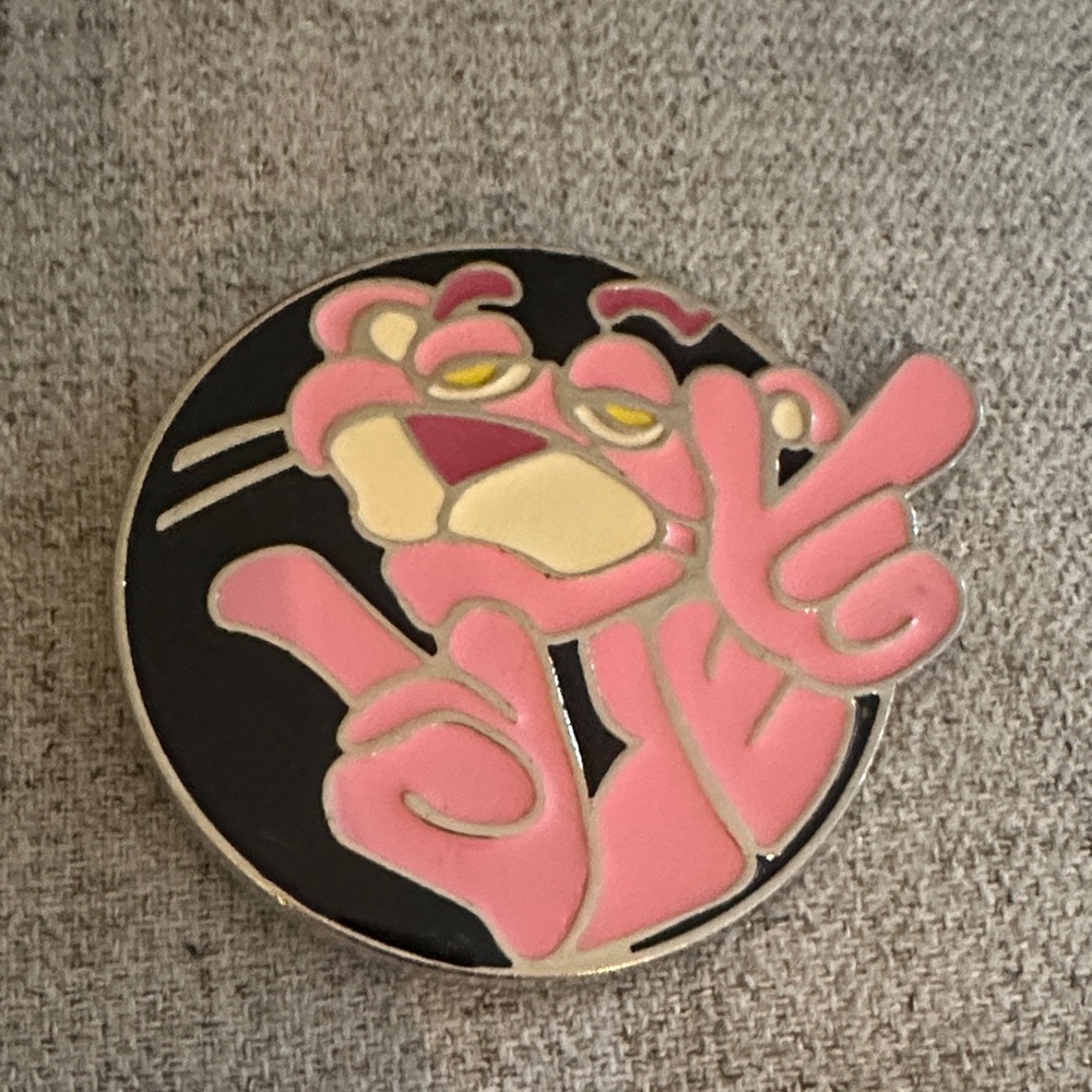 Pink Panther belt buckle